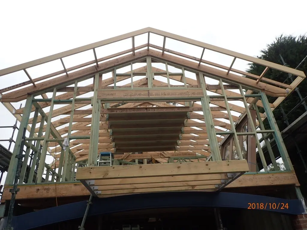 3 House Frame In Progress